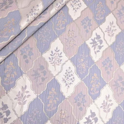 پارچه ژاکارد تافته 4086 رنگ یاسی 