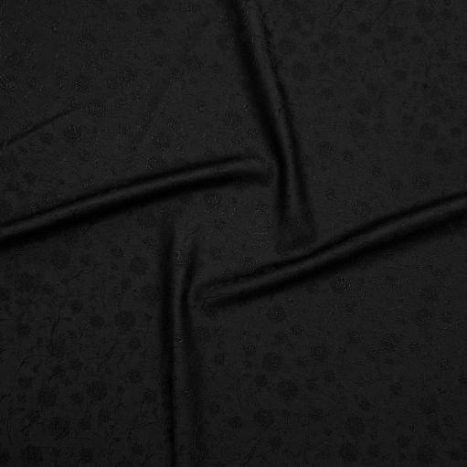 پارچه ژاکارد لمه مشکی رنگ 013 مشکی 