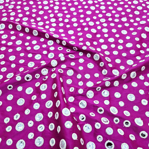 پارچه تافته سوزن دوزی هندی 244 رنگ ارغوانی 