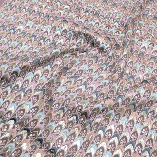 پارچه حریر سوزن دوزی هندی 12 رنگ 2 