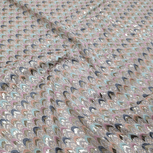 پارچه حریر سوزن دوزی هندی 12 رنگ 3 