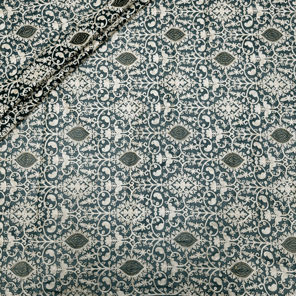 پارچه حریر سوزن دوزی هندی 4 رنگ یشمی 