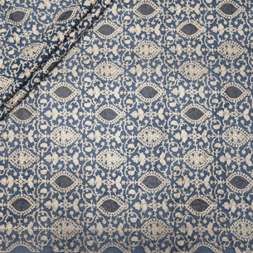 پارچه حریر سوزن دوزی هندی 4 رنگ 4-2 