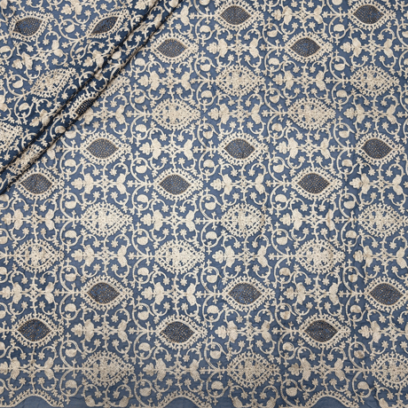 پارچه حریر سوزن دوزی هندی 4 رنگ 4-2 