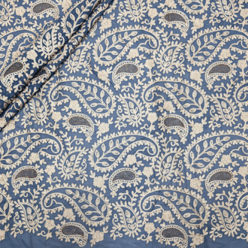 پارچه حریر سوزن دوزی هندی 19 رنگ 19-1 