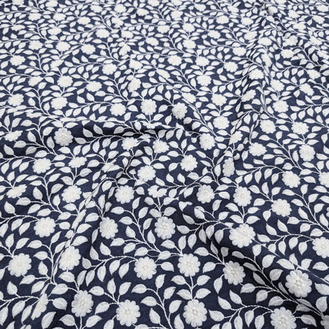 پارچه لینن جین سوزن دوزی رنگ 8 