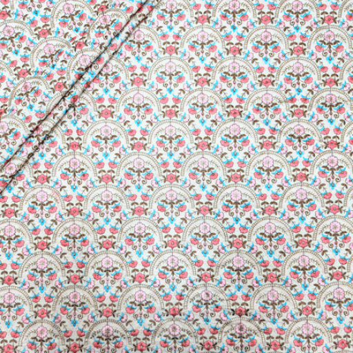 پارچه لینن سوزن دوزی دهلی 125 رنگ 4 نچرال 