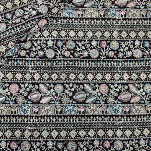 پارچه لینن سوزن دوزی هندی 147 رنگ 3 