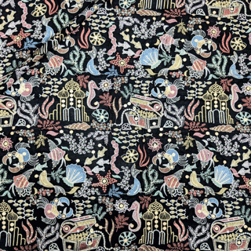 پارچه لینن سوزن دوزی هندی 148 رنگ 1 