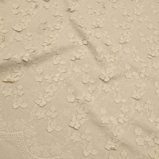 پارچه شانل اپلیکه رنگ نچرال 3 