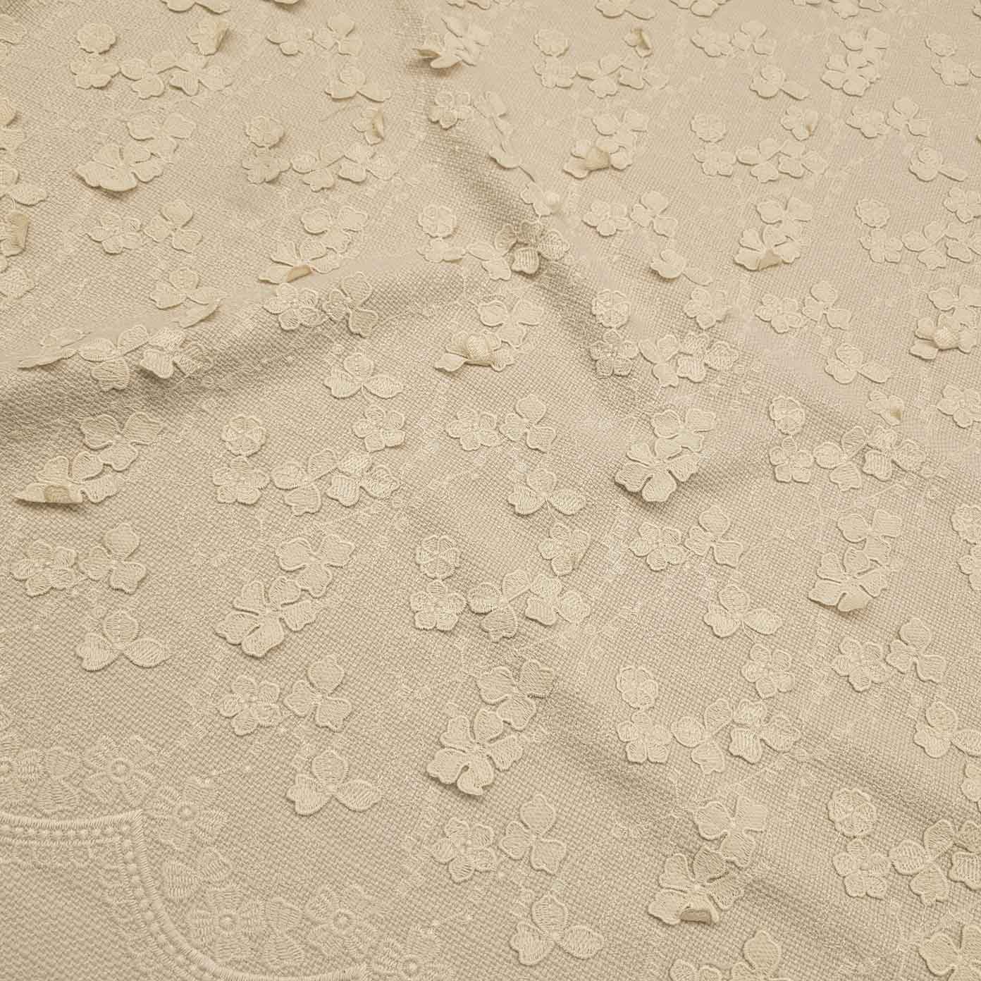 پارچه شانل اپلیکه رنگ نچرال 3 