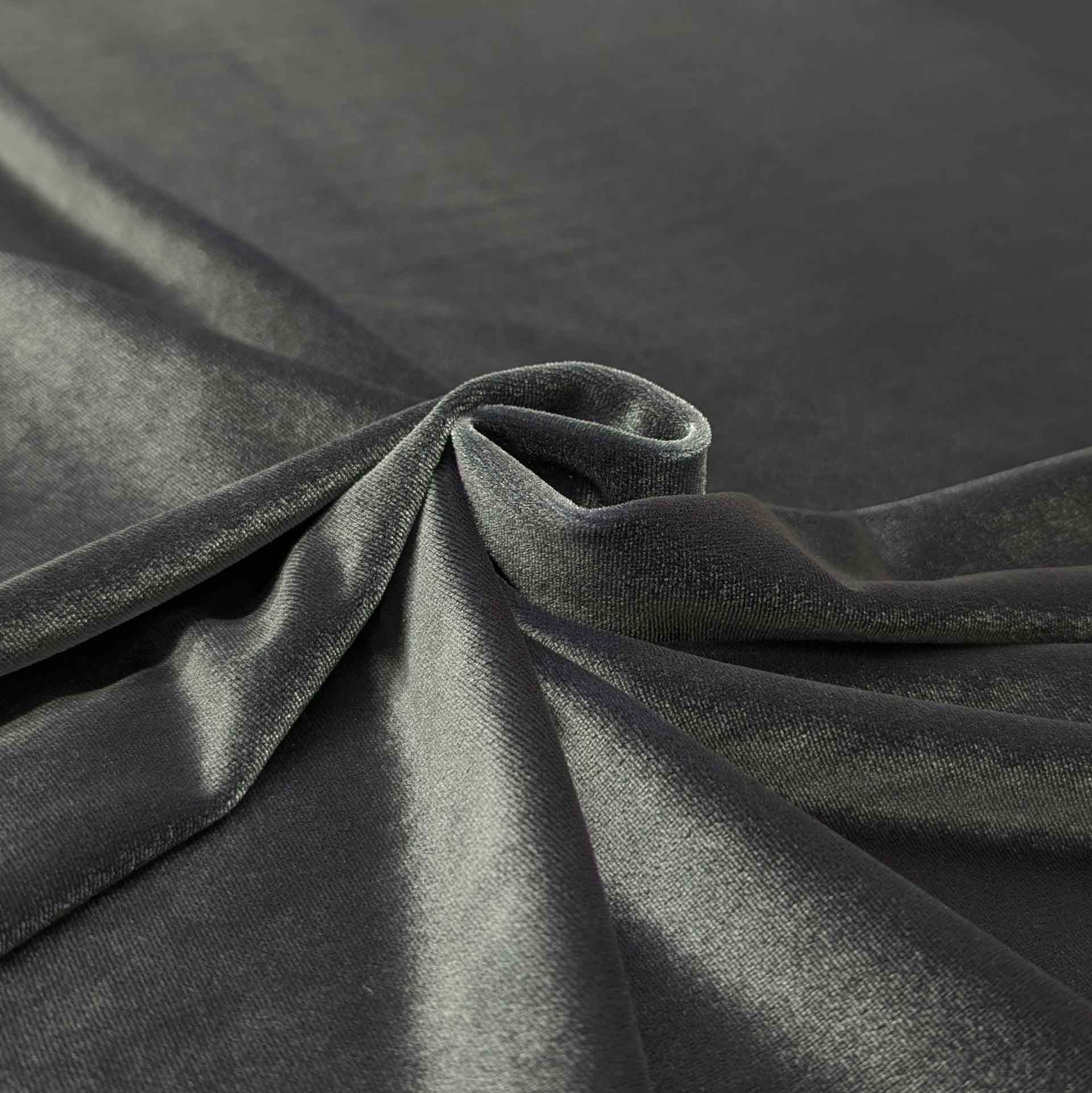 پارچه مخمل کره ای 420 رنگ طوسی 5 