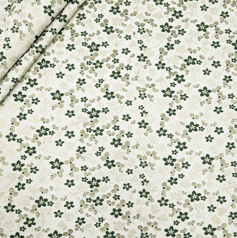 پارچه ژاکارد پنبه لمه 2017 رنگ یشمی 