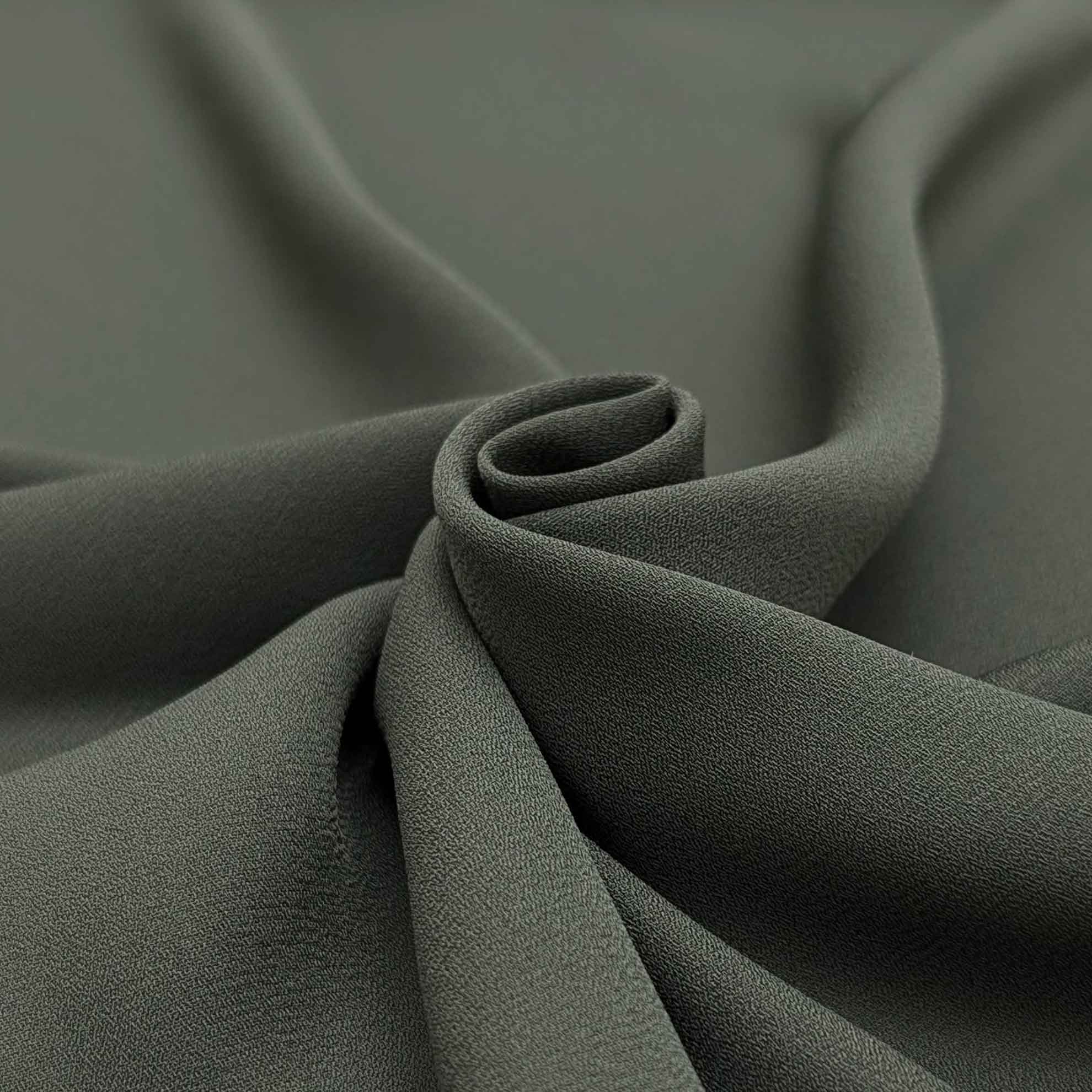 پارچه کرپ حریر ساده رنگ چریکی 42 