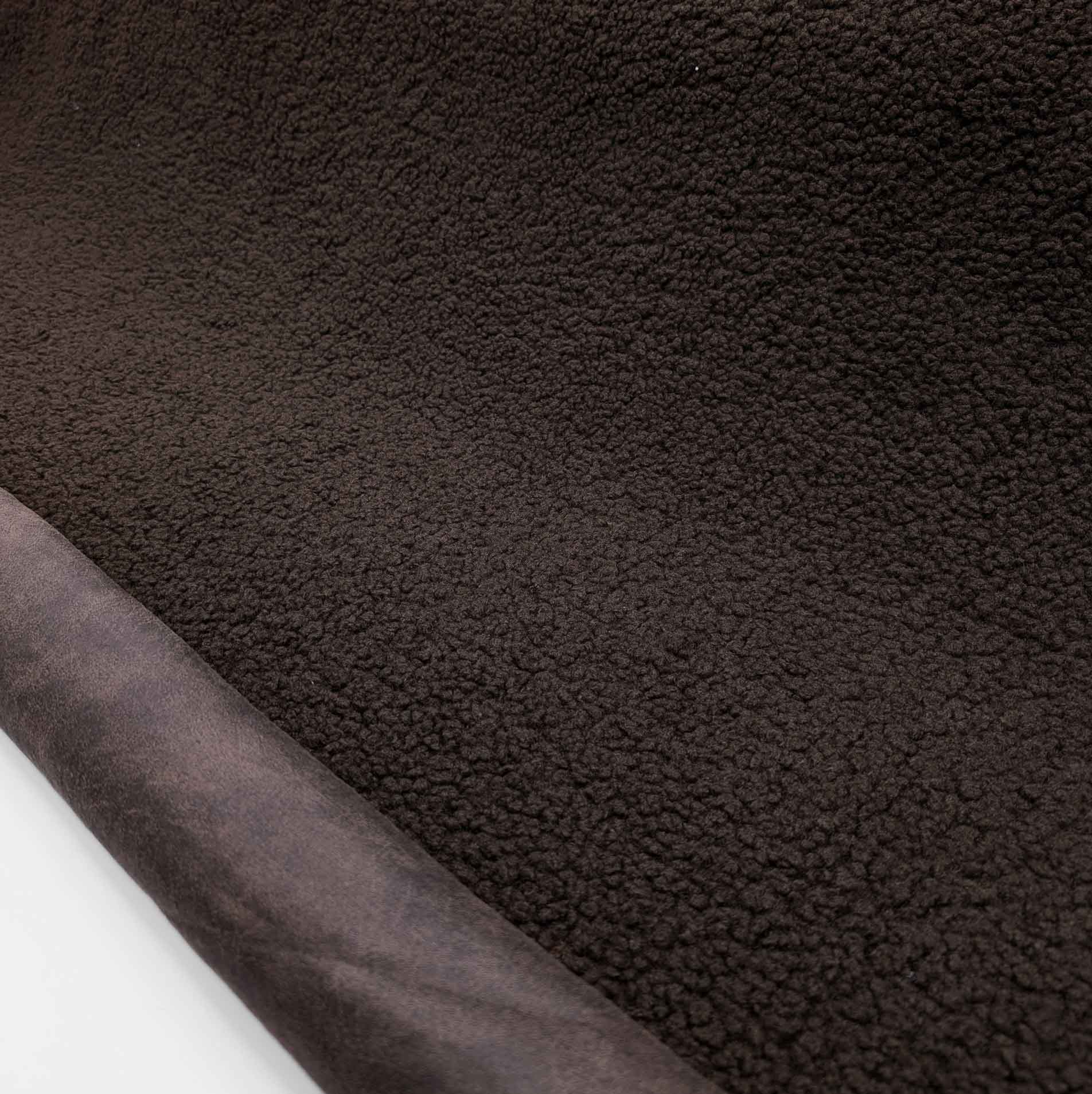 پارچه چرم بوفالو رنگ شکلاتی 