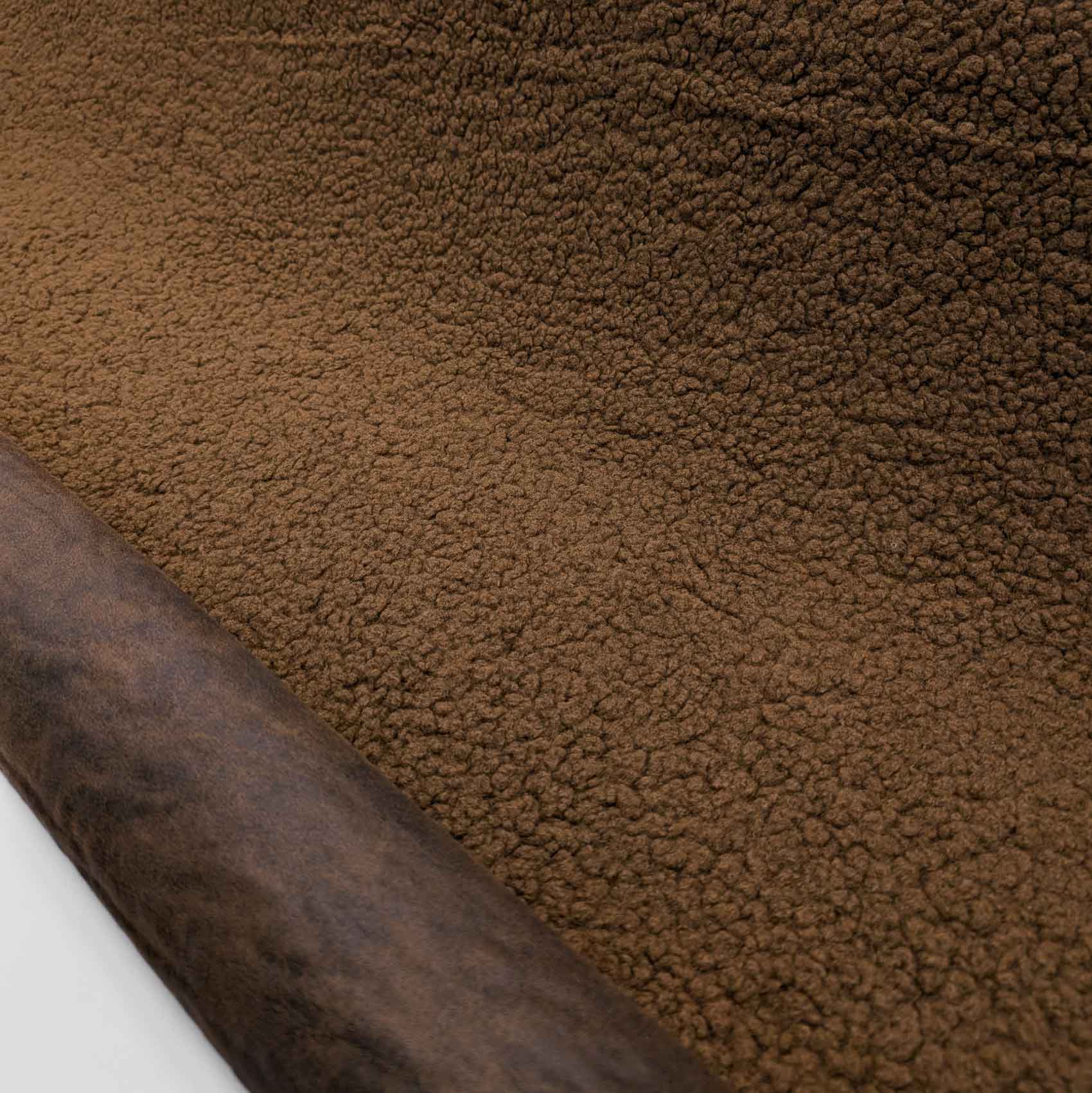 پارچه چرم بوفالو رنگ شتری 