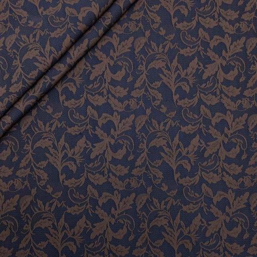 پارچه ژاکارد دانتل 225 رنگ سرمه ای شکلاتی 