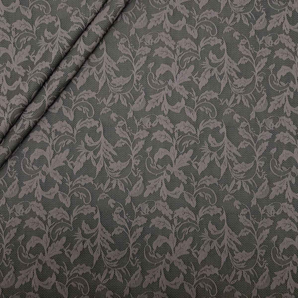 پارچه ژاکارد دانتل 225 رنگ ارتشی شکلاتی 