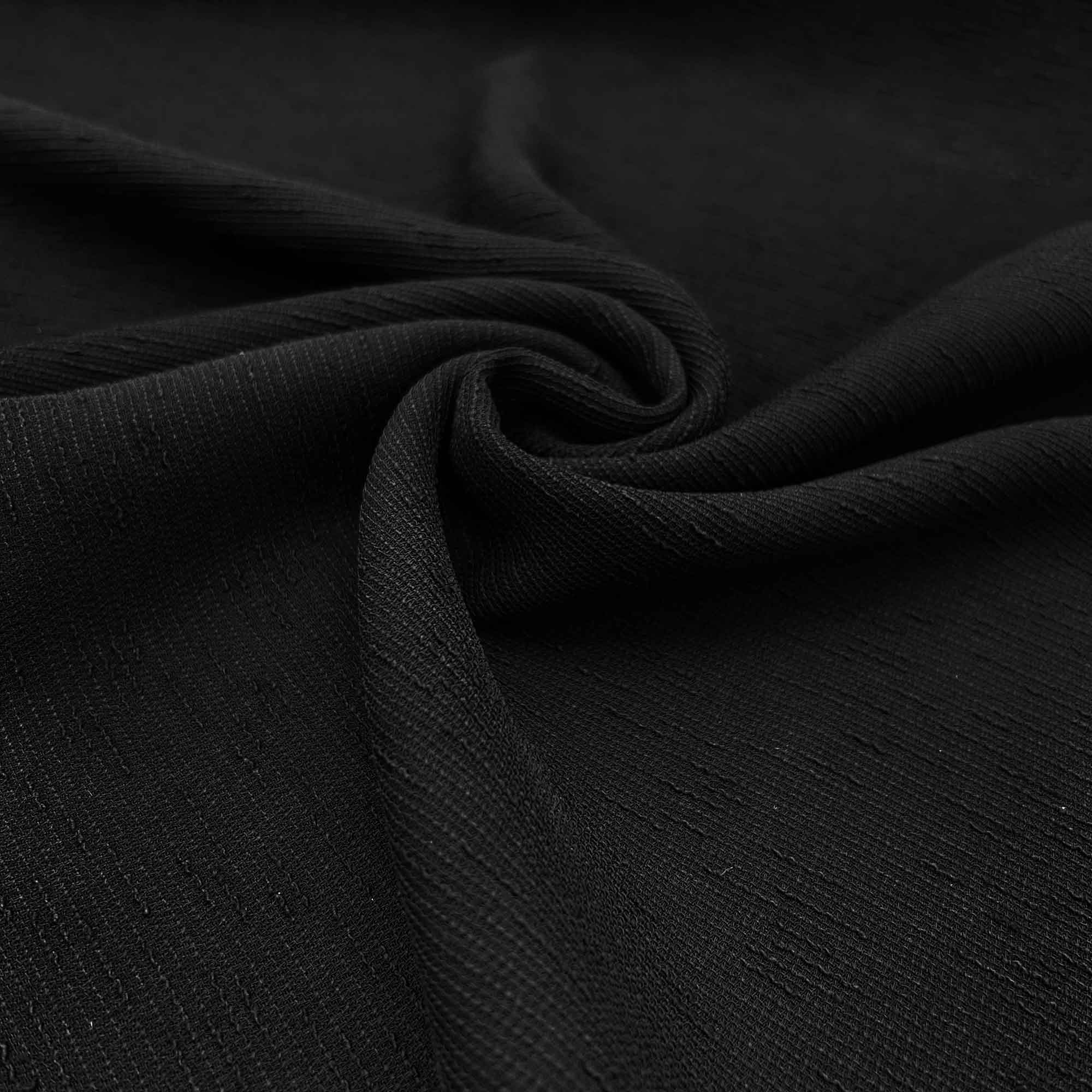 پارچه کرپ بامبو اندونزی رنگ مشکی 