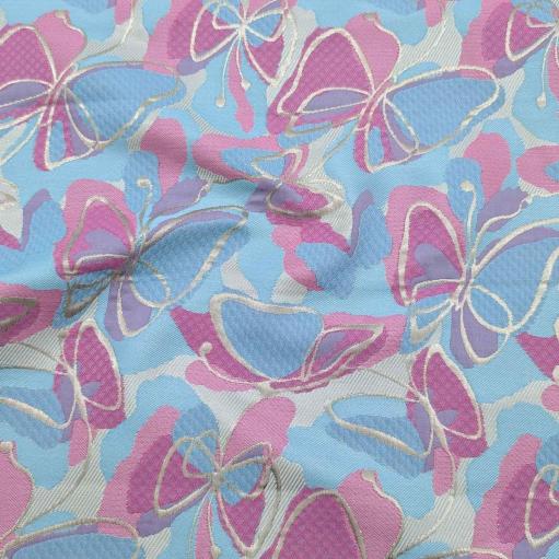 پارچه ژاکارد پنبه لمه 4101 رنگ 102-54-60 