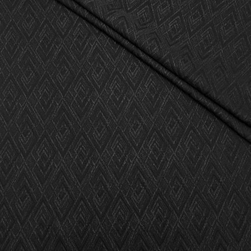 پارچه ژاکارد لمه هیلی رنگ مشکی 