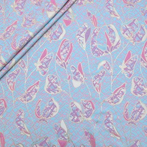 پارچه ژاکارد پنبه لمه 4096 رنگ 102-54-60 