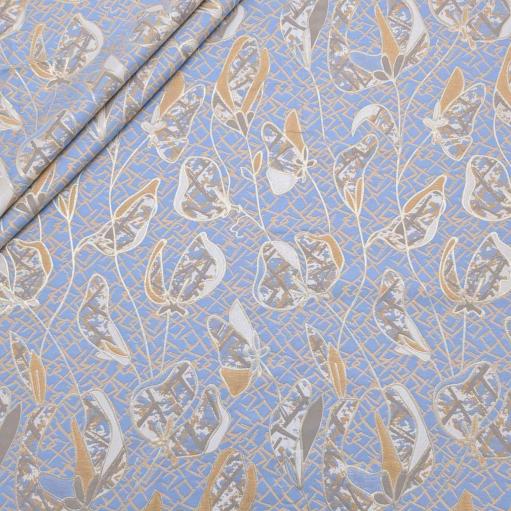 پارچه ژاکارد پنبه لمه 4096 رنگ 102-87-86 