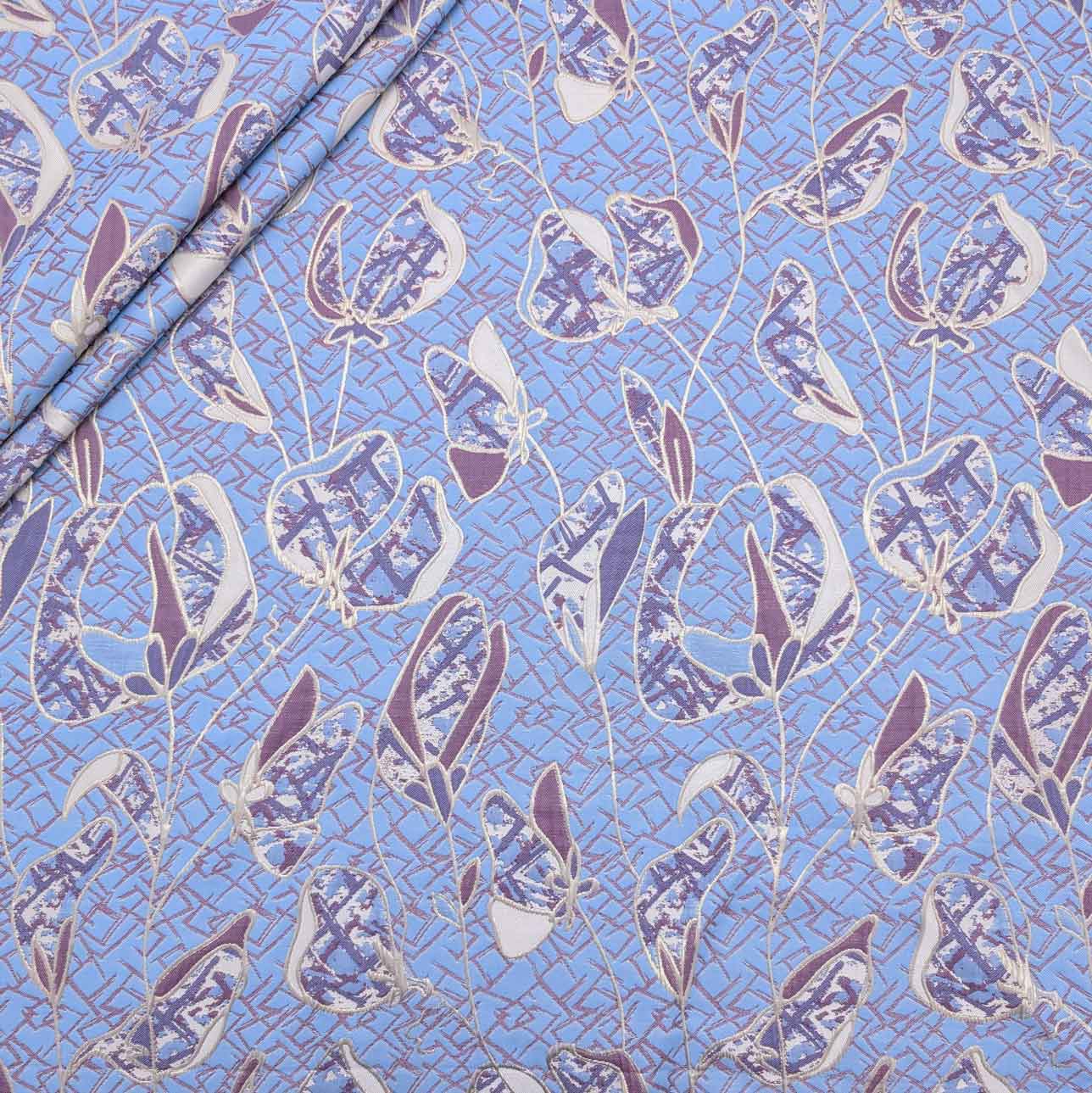 پارچه ژاکارد پنبه لمه 4096 رنگ 102-11-58 