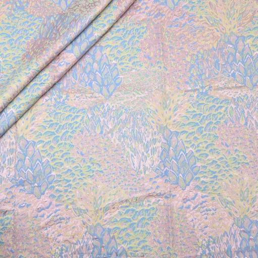 پارچه ژاکارد پنبه p4062 رنگ 38-58-31-230 