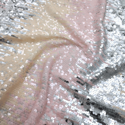 پارچه تور پولک دوزی مولتی رنگ 11 مولتی کالر 