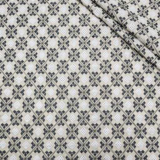 پارچه لینن برودری 18 رنگ سرمه ای 