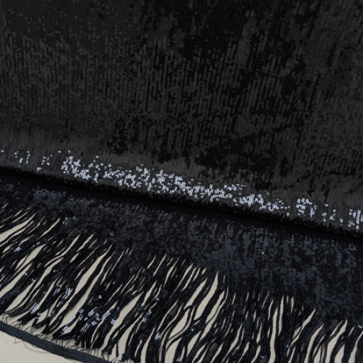 پارچه مجلسی کار شده مشکی رنگ 30 