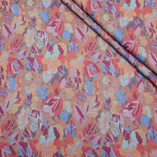 پارچه ژاکارد ترک 231 رنگ قرمز آبی 