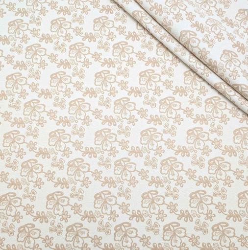 پارچه ژاکارد پنبه ترک 232 رنگ کاراملی 