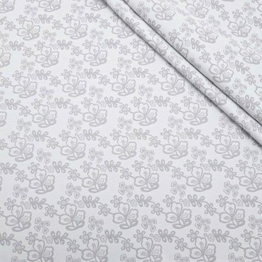 پارچه ژاکارد پنبه ترک 232 رنگ نقره ای 