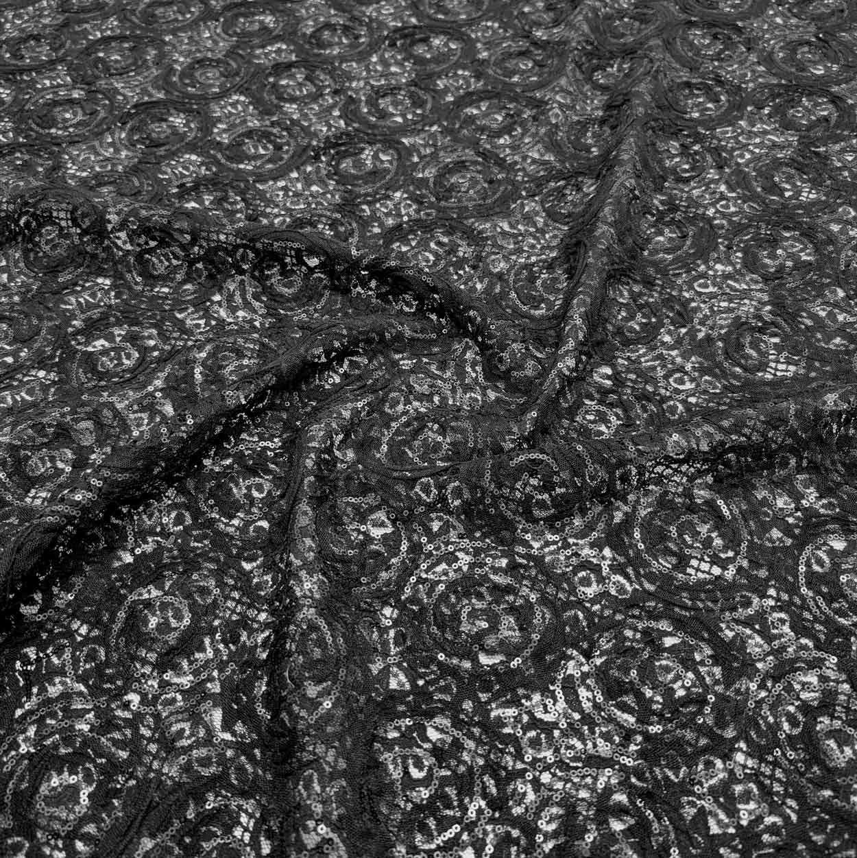 پارچه دانتل پچ ورک 9 رنگ مشکی 