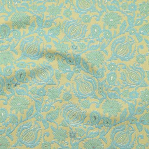 پارچه ژاکارد پنبه لمه 4094 رنگ فسفری 