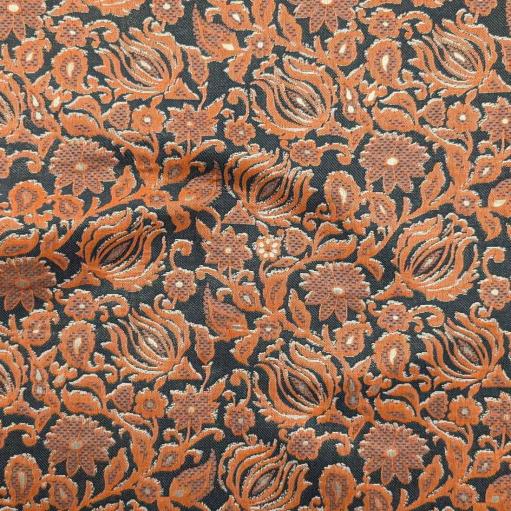 پارچه ژاکارد پنبه لمه 4094 رنگ آجری 