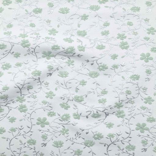 پارچه ژاکارد پنبه لمه 2029 رنگ سبز ناز 