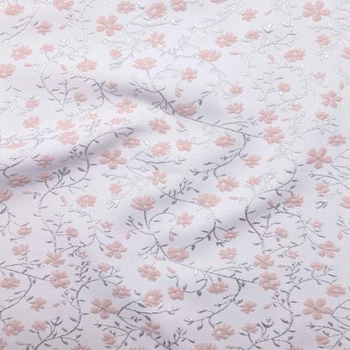 پارچه ژاکارد پنبه لمه 2029 رنگ گلبهی 