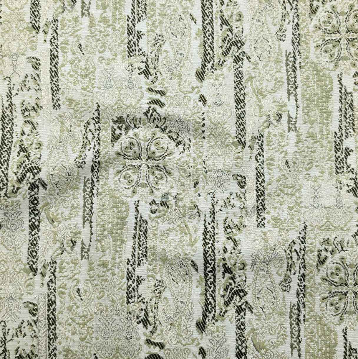 پارچه ژاکارد لمه 4114 رنگ یشمی 