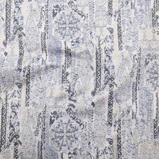 پارچه ژاکارد لمه 4114 رنگ یاسی آبی 