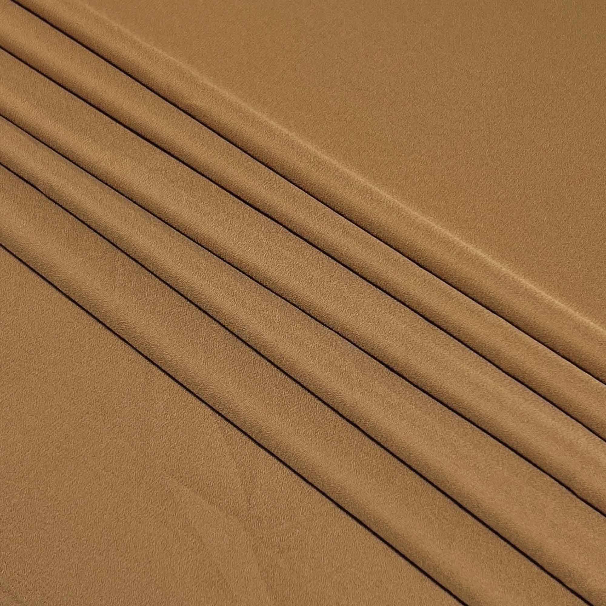 پارچه کرپ حریر ساده رنگ خردلی 