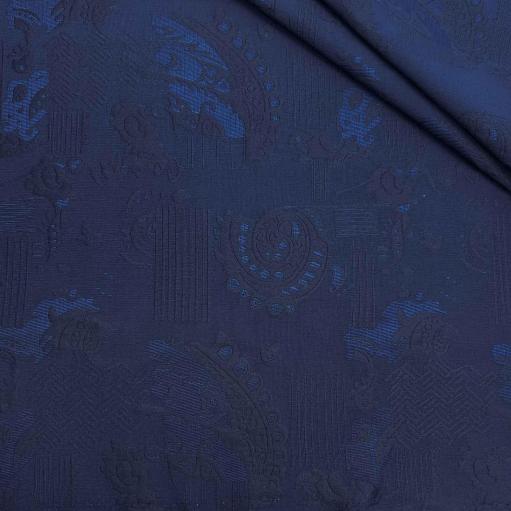 پارچه ژاکارد کتان 234 رنگ سرمه ای 