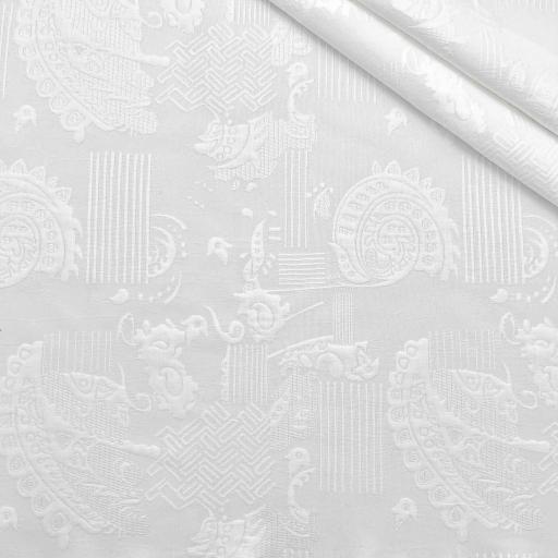 پارچه ژاکارد کتان 234 رنگ آفوایت 