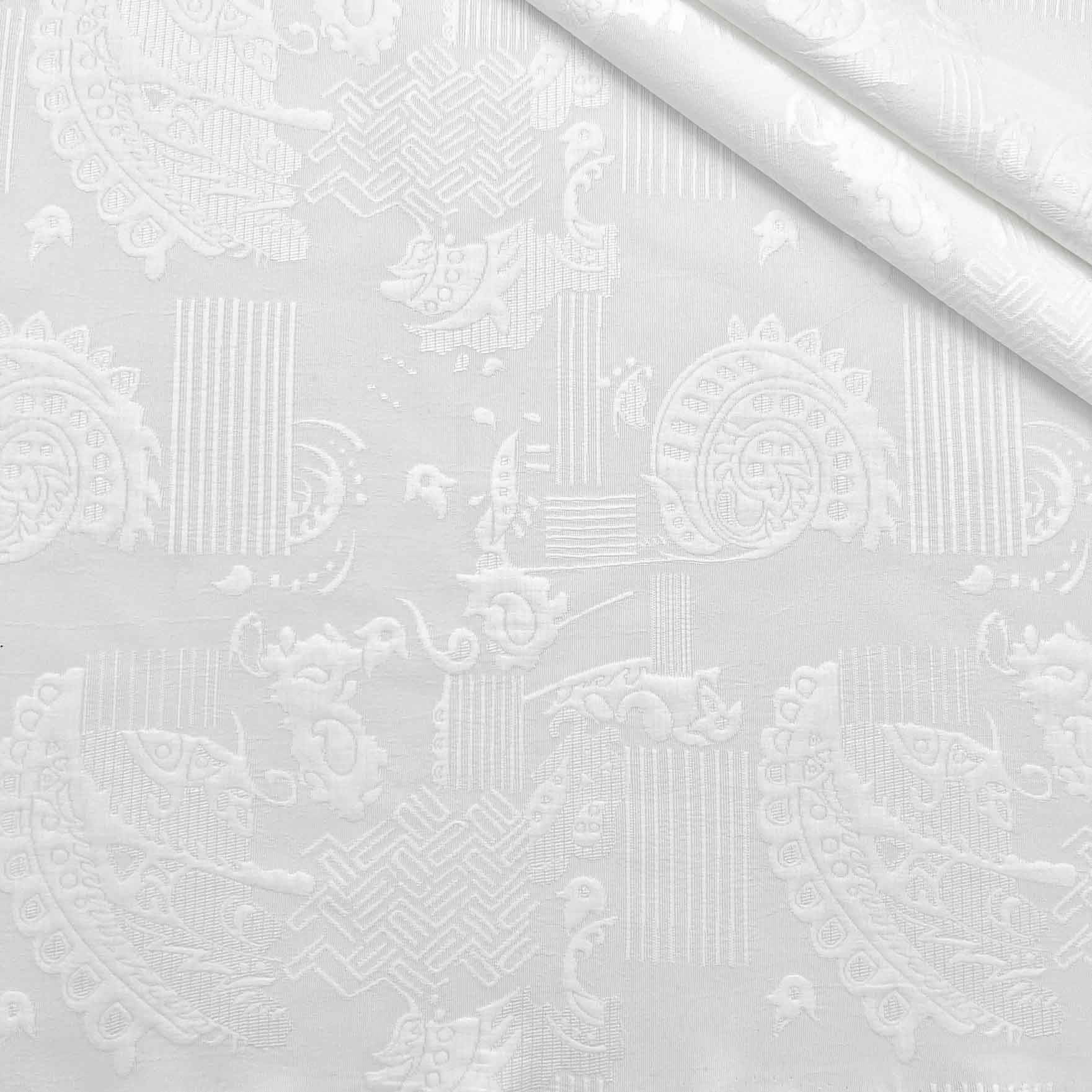 پارچه ژاکارد کتان 234 رنگ آفوایت 