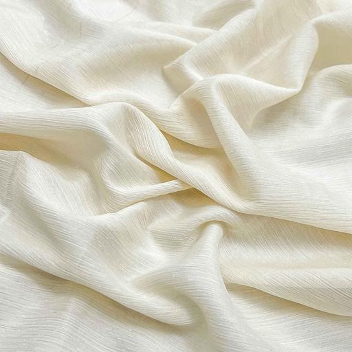 پارچه حریر شاین رنگ کرم یخی 