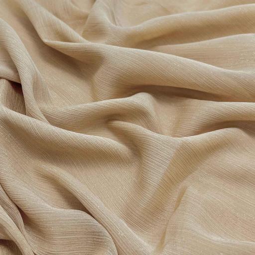 پارچه حریر شاین رنگ بیسکوییتی 