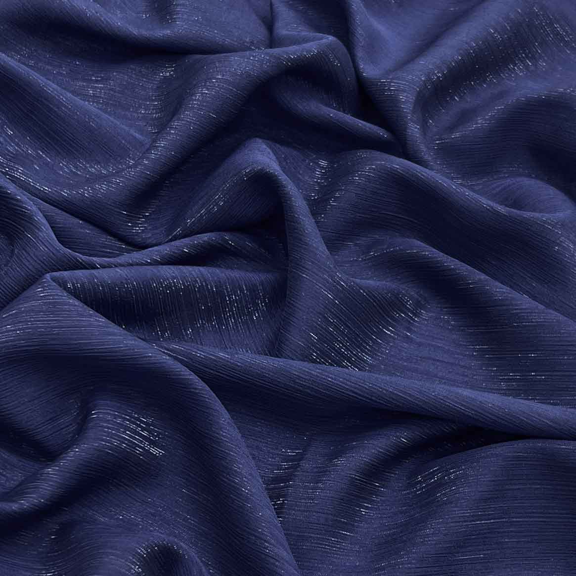 پارچه حریر شاین رنگ سرمه ای 