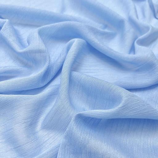پارچه حریر شاین رنگ آسمانی 